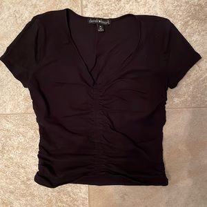Black crop top size M